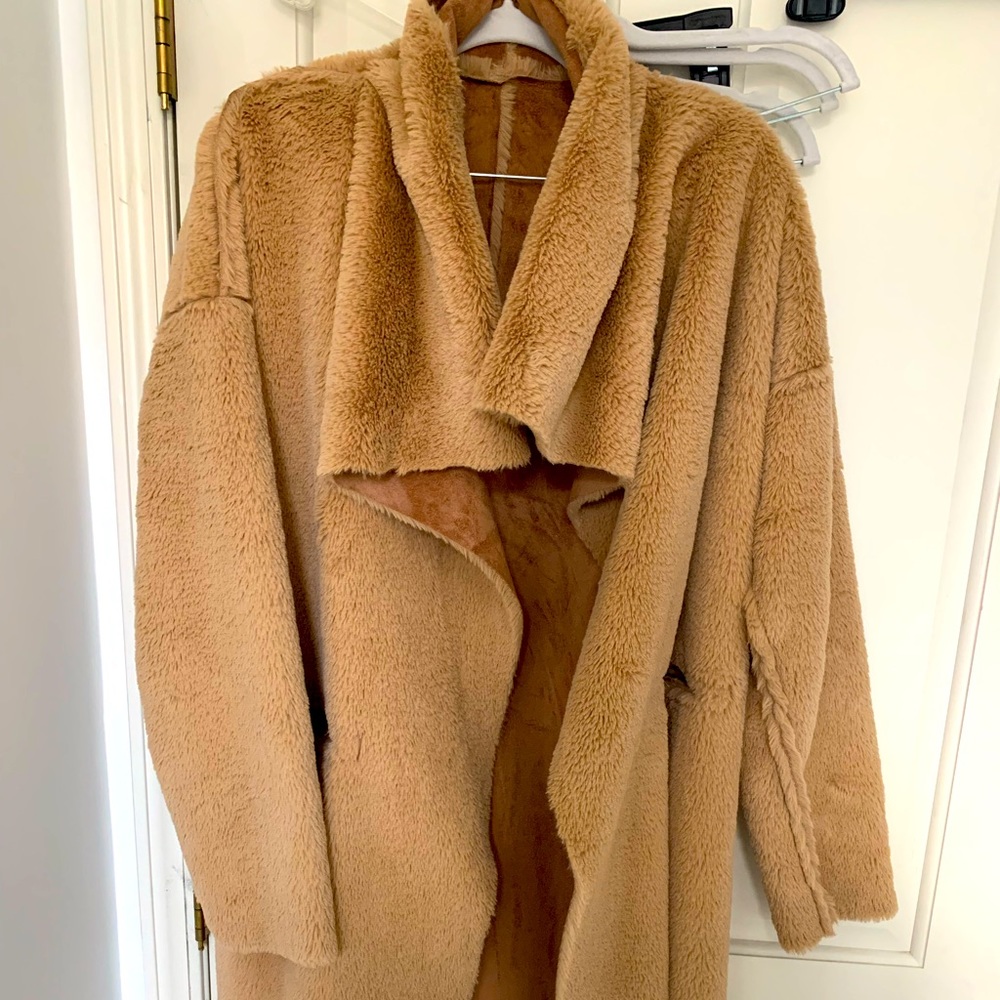Faux shearling coat